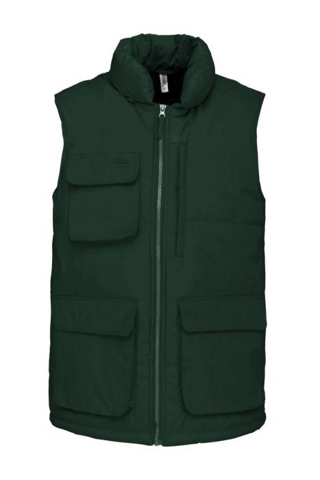 QUILTED BODYWARMER - Forest Green, #214332<br><small>UT-wk615fo-l</small>