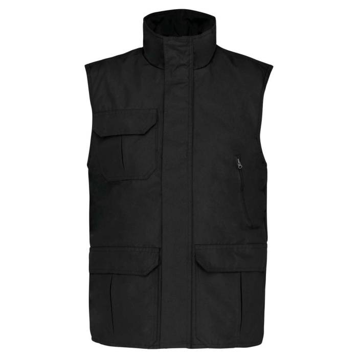 WORKER - BODYWARMER - Black, #000000<br><small>UT-wk630bl-l</small>