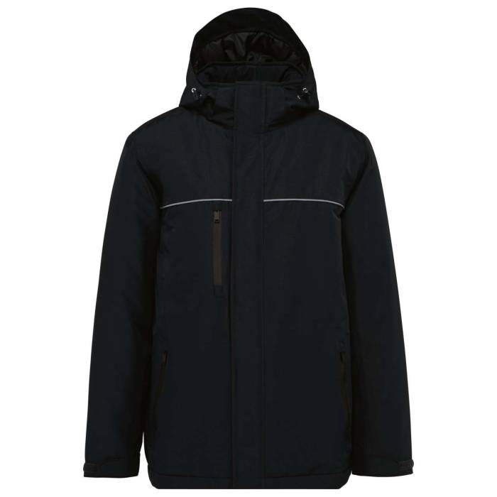 UNISEX HOODED PERFORMANCE PARKA - Black, #000000<br><small>UT-wk650bl-xl</small>