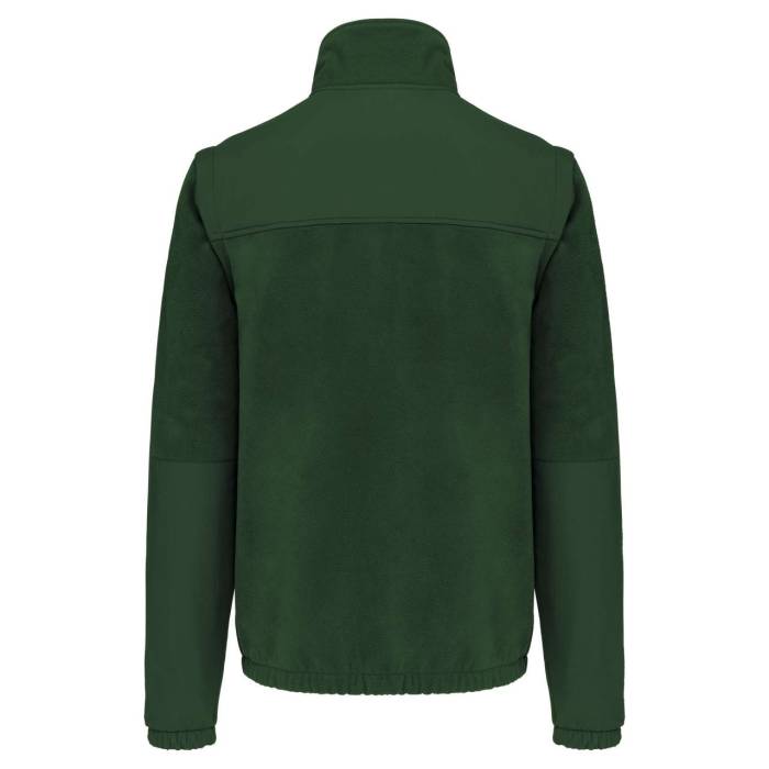 FLEECE JACKET WITH REMOVABLE SLEEVES - Forest Green, #214332<br><small>UT-wk9105fo-2xl</small>