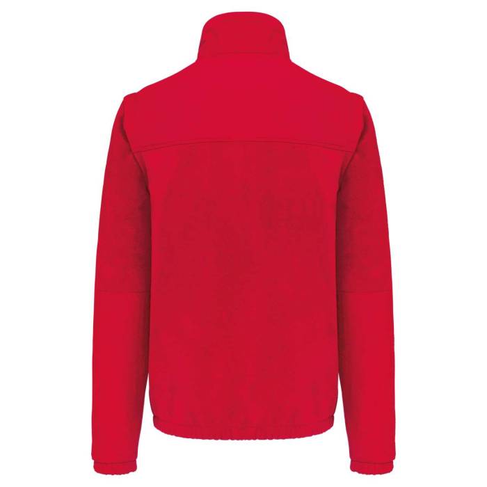 FLEECE JACKET WITH REMOVABLE SLEEVES - Red, #fc0a12<br><small>UT-wk9105re-2xl</small>