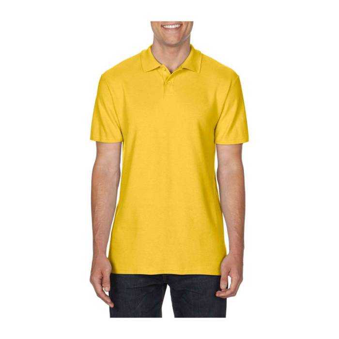 SOFTSTYLE® ADULT DOUBLE PIQUÉ POLO