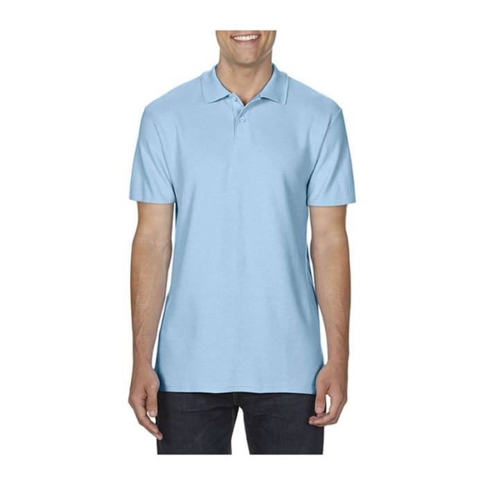 SOFTSTYLE® ADULT DOUBLE PIQUÉ POLO