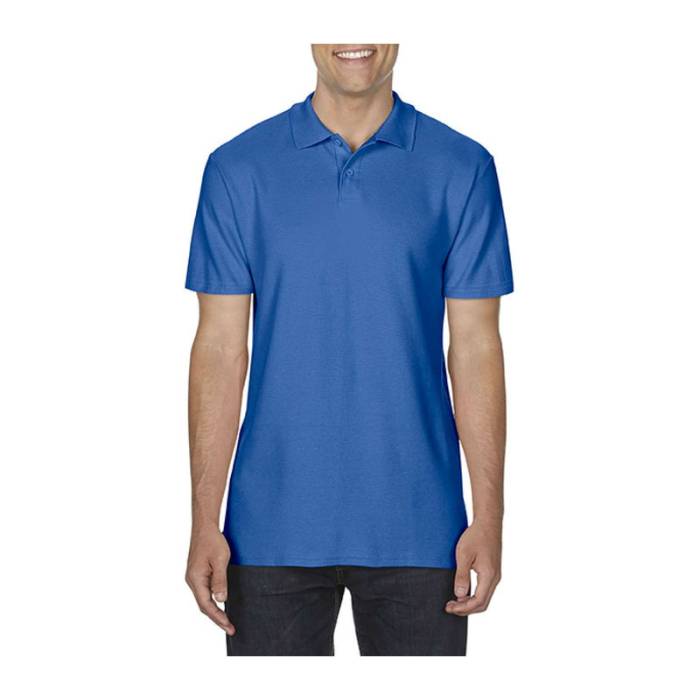 SOFTSTYLE® ADULT DOUBLE PIQUÉ POLO