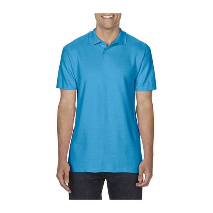 SOFTSTYLE® ADULT DOUBLE PIQUÉ POLO