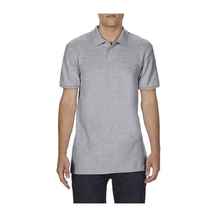 SOFTSTYLE® ADULT DOUBLE PIQUÉ POLO