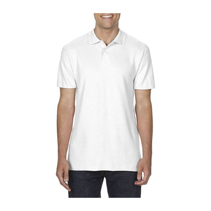 SOFTSTYLE® ADULT DOUBLE PIQUÉ POLO