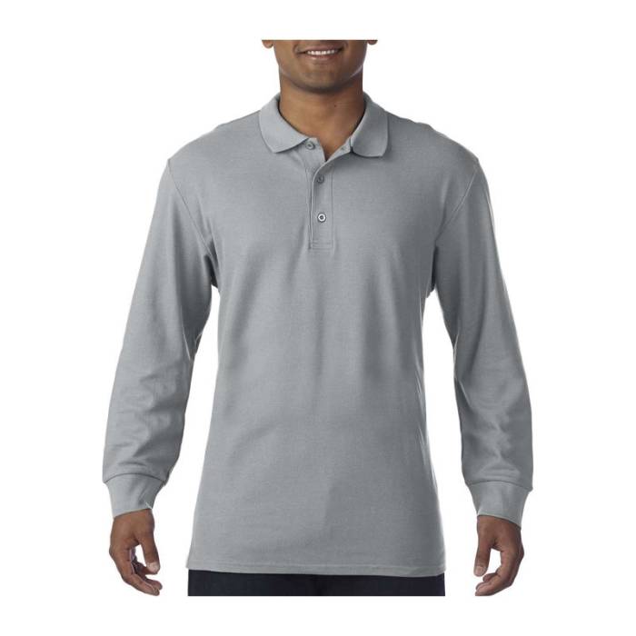 PREMIUM COTTON® ADULT LONGSLEEVE DOUBLE PIQUÉ POLO