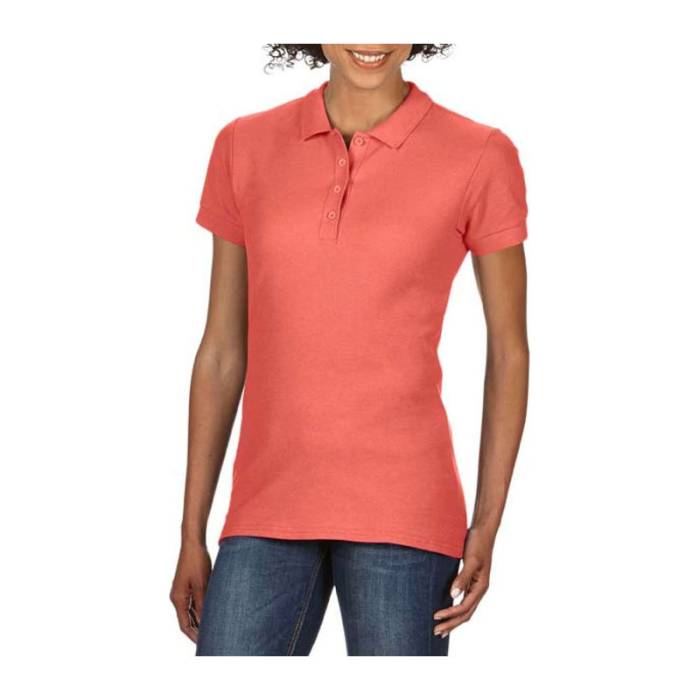 SOFTSTYLE® LADIES' DOUBLE PIQUÉ POLO