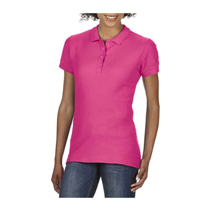 SOFTSTYLE® LADIES' DOUBLE PIQUÉ POLO