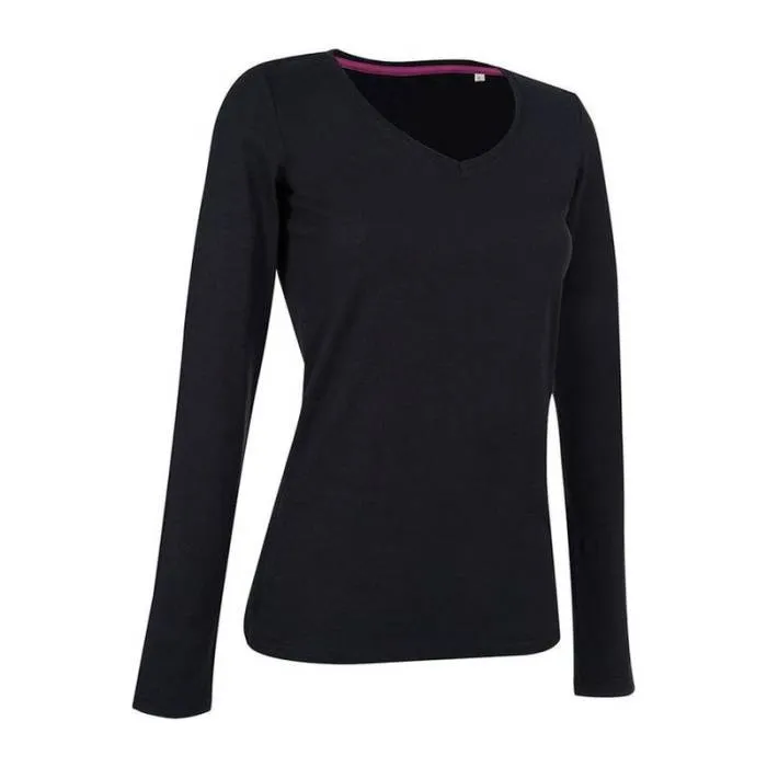 CLAIRE V-NECK LS T-SHIRT