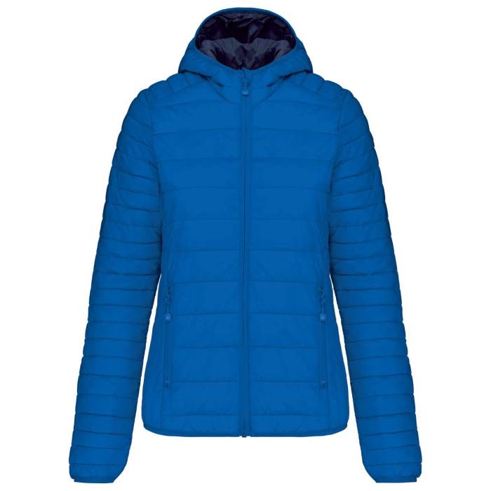 LADIES' LIGHTWEIGHT HOODED PADDED JACKET