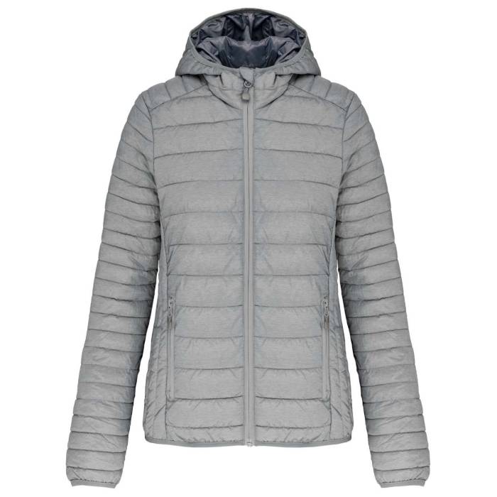 LADIES' LIGHTWEIGHT HOODED PADDED JACKET