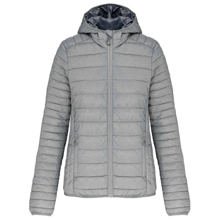 LADIES' LIGHTWEIGHT HOODED PADDED JACKET