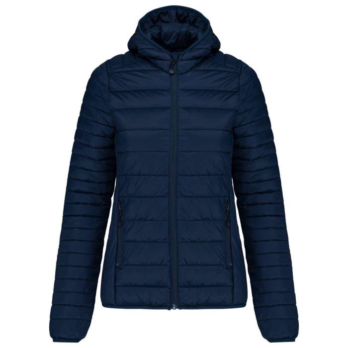 LADIES' LIGHTWEIGHT HOODED PADDED JACKET