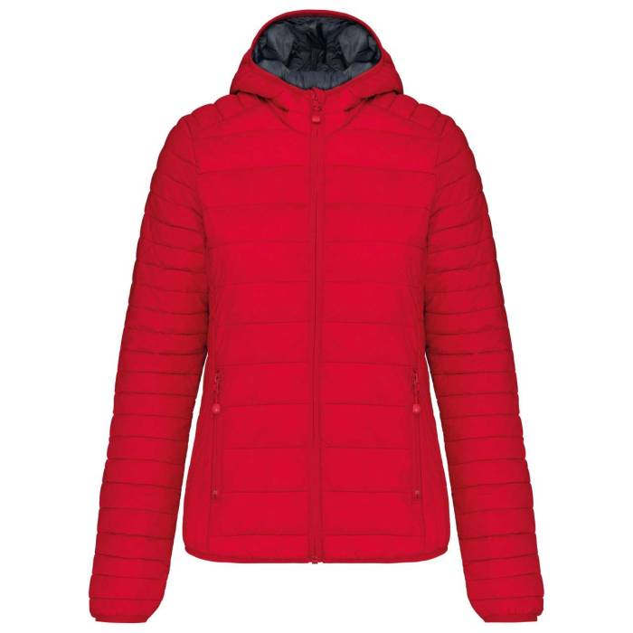 LADIES' LIGHTWEIGHT HOODED PADDED JACKET