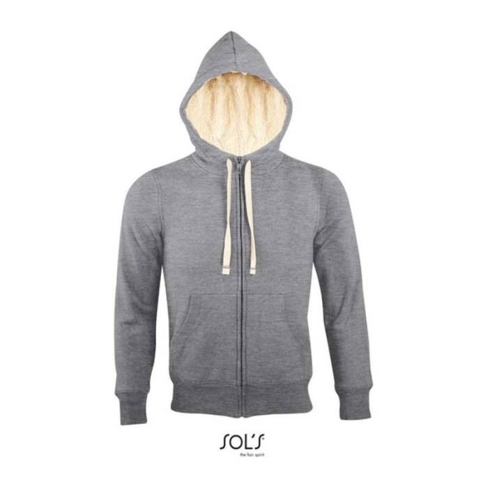 SHERPA UNISEX ZIPPED JACKET WITH