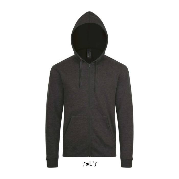 STONE UNISEX ZIP HOODIE