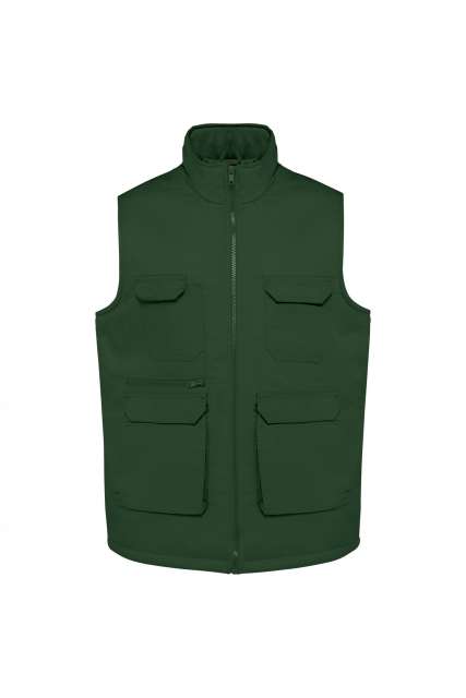 UNISEX PADDED MULTI-POCKET POLYCOTTON VEST