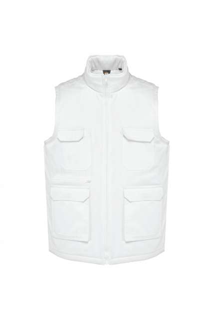 UNISEX PADDED MULTI-POCKET POLYCOTTON VEST