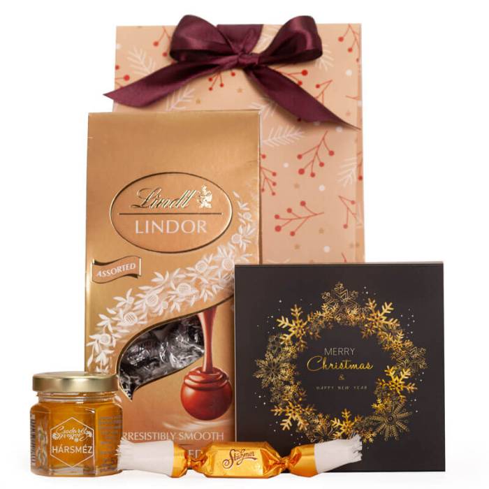 FEKETE ÉS ARANY MINI - ajándékcsomag karácsonyra