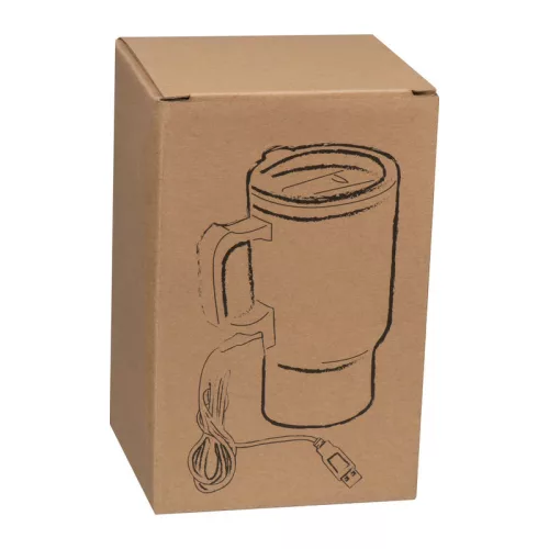 Termoszbögre USB csatlakozóval, 400 ml