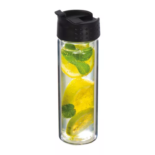 Szűrős üveg ivópalack, 400 ml