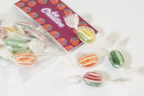 CreaCandy Header egyedi cukorkás zacskó