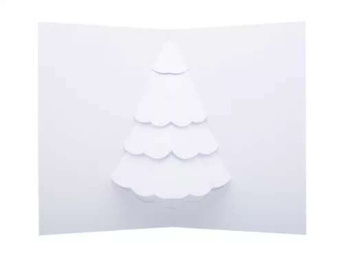 Dimensions 3D karácsonyi képeslap, karácsonyfa