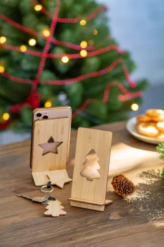 Kannykka mobiltelefon tartó, karácsonyfa