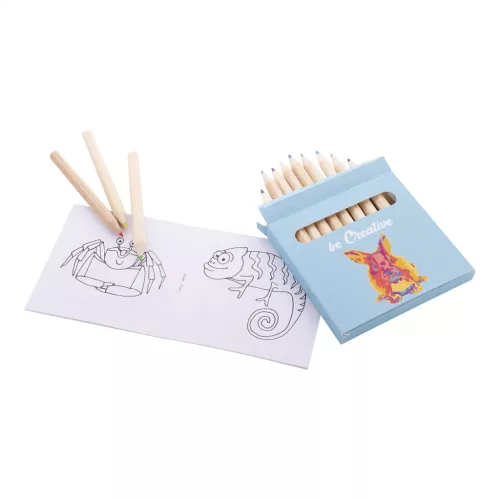 Coloxil 12 egyediesíthető színező szett, állatok