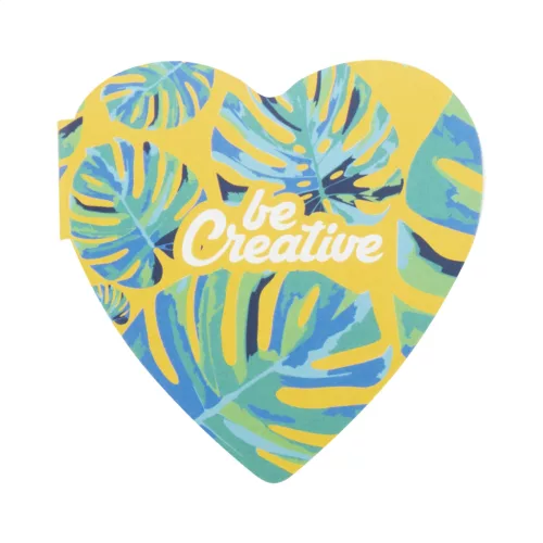 CreaStick Heart egyediesíthető öntapadós jegyzettömb