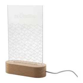 Woodify LED-es trófea, ötszög
