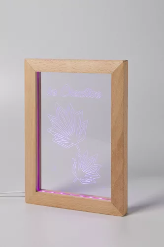 Woodiframe LED-es trófea
