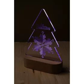 Woodify Xmas karácsonyfa alakú LED-es trófea