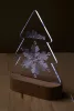 Woodify Xmas karácsonyfa alakú LED-es trófea