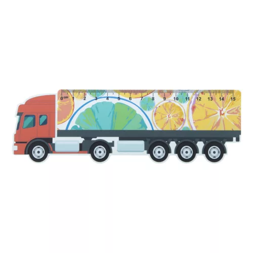 Trucker 15 kamion formájú vonalzó, 15 cm