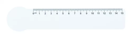 Couler 15 ház formájú vonalzó, 15 cm