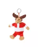 Velin karácsonyi plüss kulcstartó, hóember