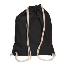 Carlsbad pamut hátizsák, 140 g/m² (Fekete)