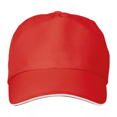 Arlington 5 paneles baseballsapka (adjustable, Piros)