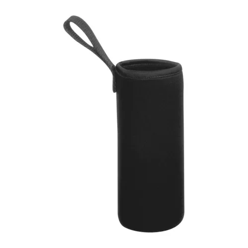 Klagenfurt ivópalack neoprén tokban, 500 ml (ø 7 × 22,3 cm, Fekete)