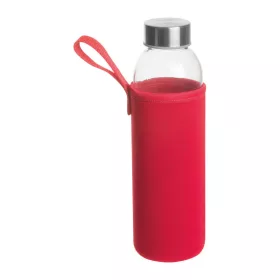   Klagenfurt ivópalack neoprén tokban, 500 ml (ø 7 × 22,3 cm, Piros)