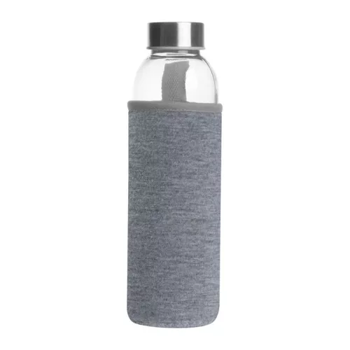 Klagenfurt ivópalack neoprén tokban, 500 ml (ø 7 × 22,3 cm, Szürke)