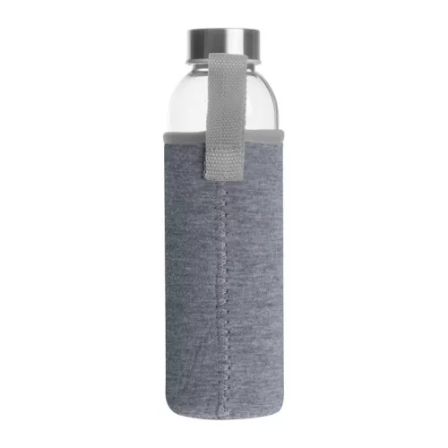 Klagenfurt ivópalack neoprén tokban, 500 ml (ø 7 × 22,3 cm, Szürke)