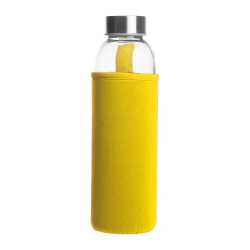 Klagenfurt ivópalack neoprén tokban, 500 ml (ø 7 × 22,3 cm, Sárga)