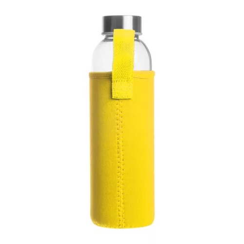 Klagenfurt ivópalack neoprén tokban, 500 ml (ø 7 × 22,3 cm, Sárga)