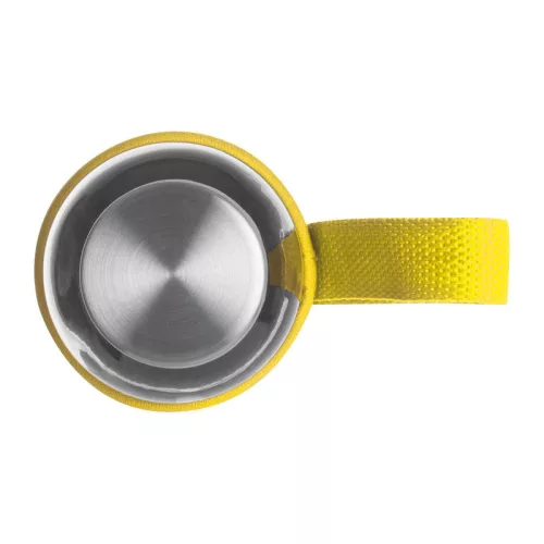 Klagenfurt ivópalack neoprén tokban, 500 ml (ø 7 × 22,3 cm, Sárga)