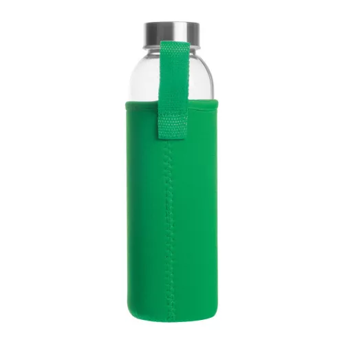 Klagenfurt ivópalack neoprén tokban, 500 ml (ø 7 × 22,3 cm, Zöld)