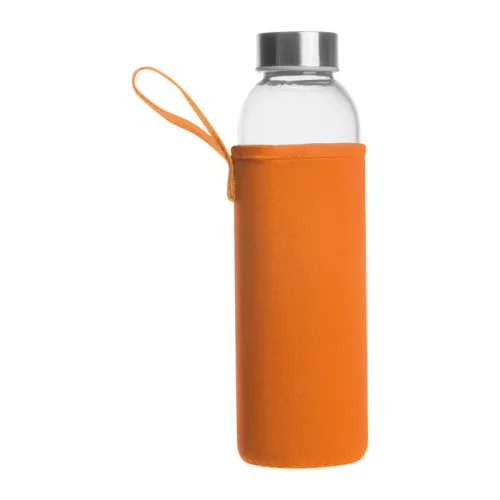 Klagenfurt ivópalack neoprén tokban, 500 ml (ø 7 × 22,3 cm, Narancssárga)